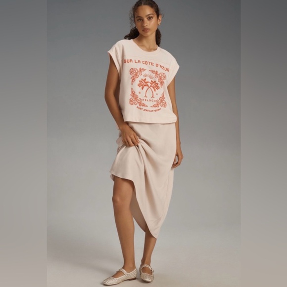 Anthropologie Embroidered Côte d'Azur Top